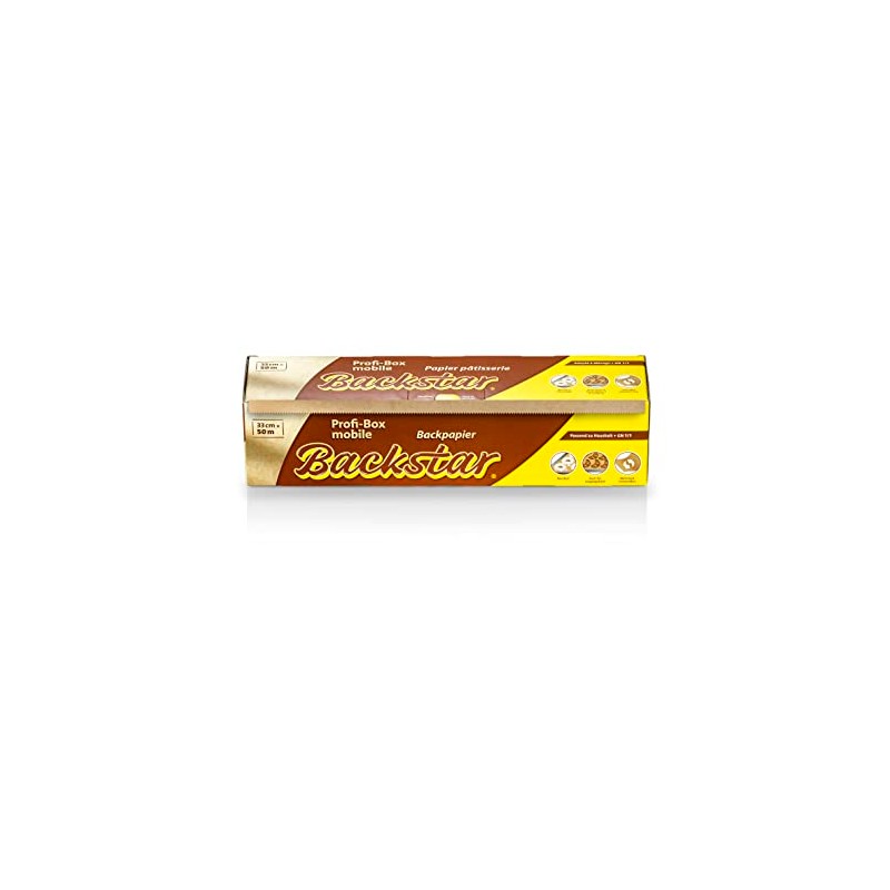 Backstar Profi-Box Mobile, Backpapier, 33 cm x 50 m