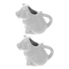 Ciieeo 2Pcs Ceramic Animal Shaped Milk Jug Cute for Sauces