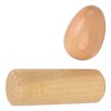 2PCS Wood Egg Shaker Natural Safe Musical Hand Percussion Instrument