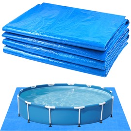 9Ft Pool Ground Cloths,Heavy-Duty Swimming Pool Waterproof PE Swimming Pool Liner Pad for Protect Above Ground Pool Blankets for 6ft to 8ft Frame Above Ground Pools Accessories Prevents Punctures