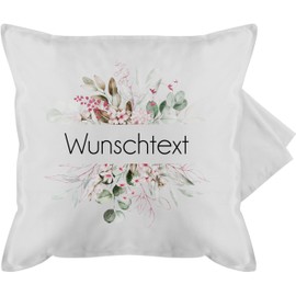 Cushion Cover – Design Your Own Print – Desired Text – 50 x 50 cm – Grey – and Name Aesthetic Cushion Own Text Print Let Your Favourite Aunt Personal Print Flowers