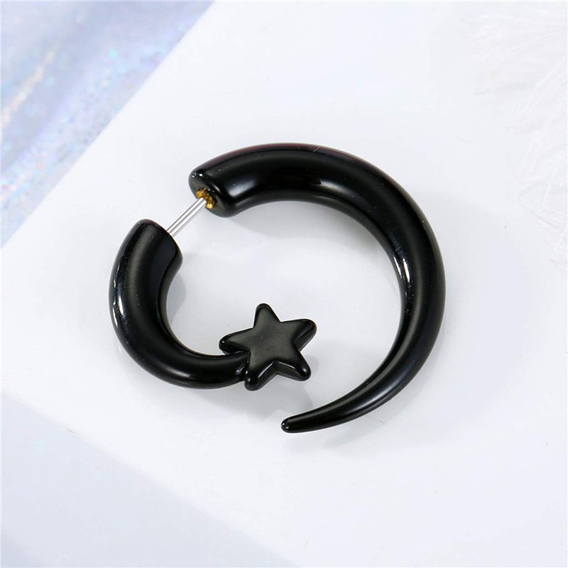 Q-XIAOKEAI 8 Pairs 16G Spiral Fake Gauges Acrylic Ear Tapers