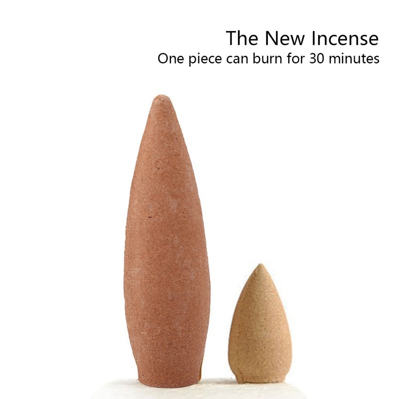22pcs 30 Minutes Smoke Backflow Censer Incense Cones Gift Box