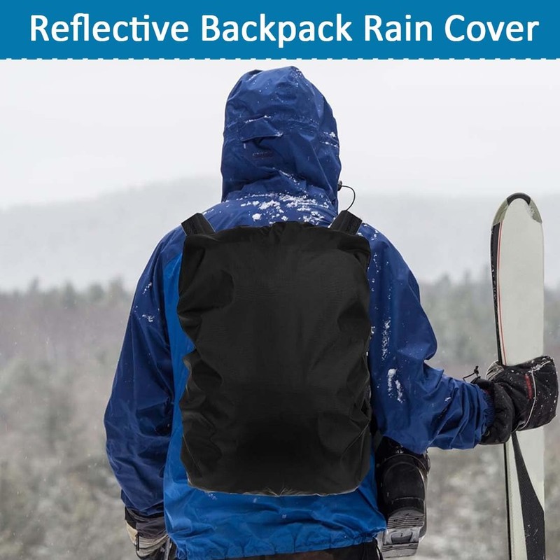 UEAVOID Pack of 2 Rain Cover Backpacks Reflective Strips Waterproof