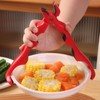 3-in-1 Hot Plate Gripper Tongs,Multi-Angle Hot Plate Gripper, Silicone Non-slip