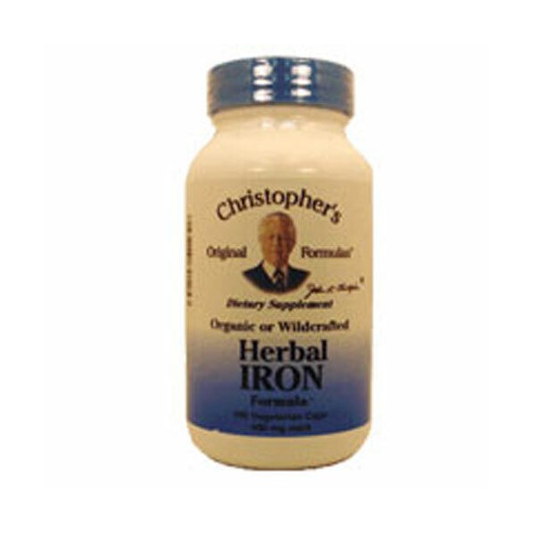 Herbal Iron 100 Vegicaps by Dr. Christophers Formulas