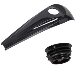 KUAFU Dash Fuel Console & Gas Tank Cap Cover Compatible with 2008-2024 Harley Touring Road Glide Electra Glide Tri Glide Ultra Limited Smooth Gloss Black