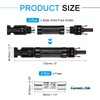 MECCANIXITY 2 Pcs Solar Fuse Holder 15A 1000V Waterproof PV