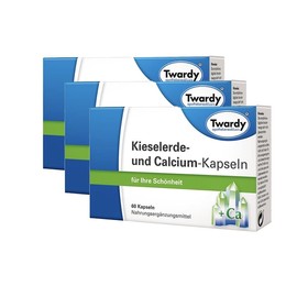 Astrid Twardy Silica & Calcium Capsules - Supports Connective and Support Tissue - 3 x 60 Capsules