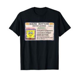 Mademark x SpongeBob SquarePants - Bikini Bottom SpongeBob Driver License T-Shirt