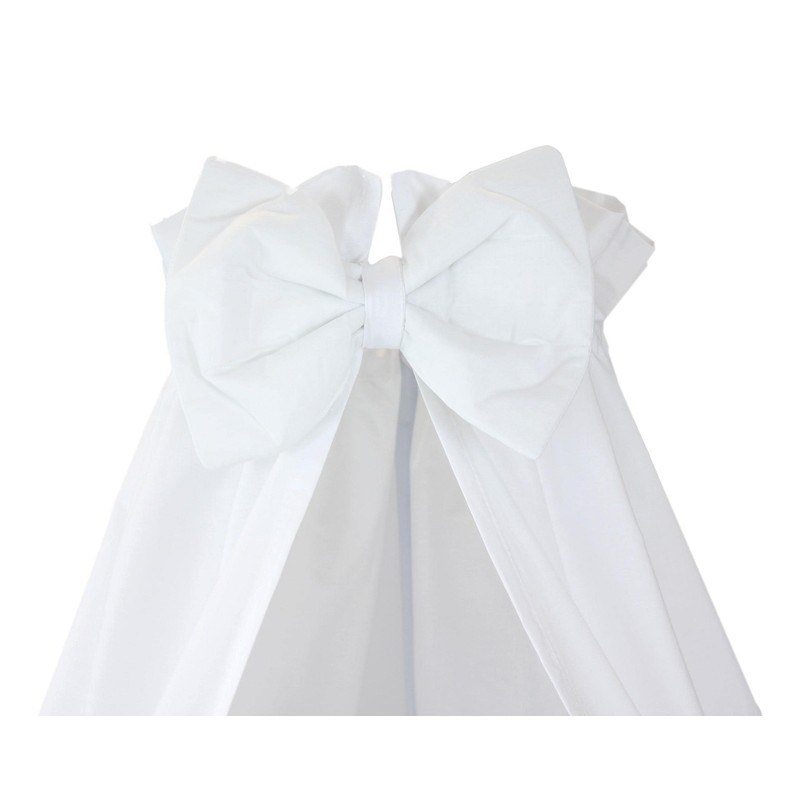 TupTam Baby Cot Canopy with Crown and Bow, White, ca.