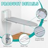 Zoes Homeware Wall Mounted Ironing Board, 180 Rotation, Space-Saving Fold