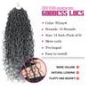 8 Packs Curly Faux Locs Crochet Hair 14 Inch Goddess