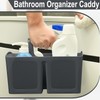 VITEVER Portable Shower Caddy Basket with Compartments, Plastic Divided Cleaning