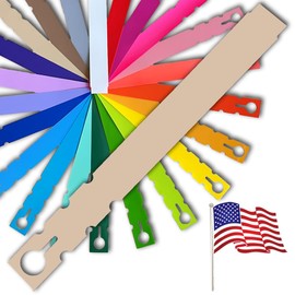 TAGKRAFTERS 9" x 1" Tan - 500 Pcs - Plastic Plant Tags and Labels - Wrap Around Thermal Plastic - Nursery Garden Tree Labels | Made in The USA |