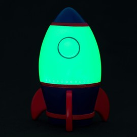 Legami - Luz nocturna para niños, 4 colores, pilas incluidas, 20 horas de autonomía, 9,7 x 14 cm, tema Space