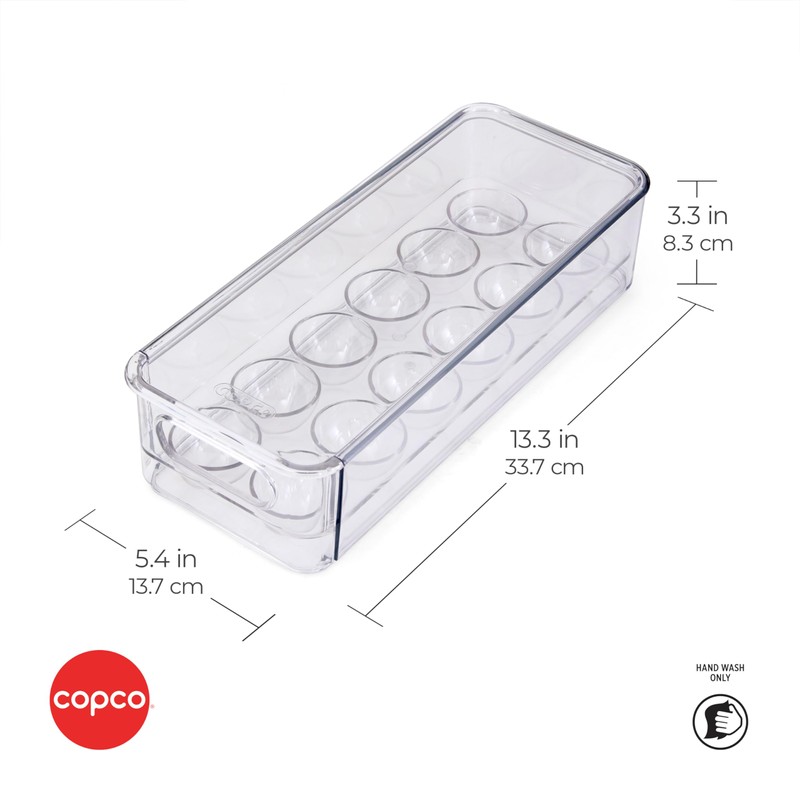 Copco Egg Storage Drawer with Removable Lid and Flat Top