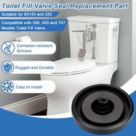 Toilet Fill Valve Seal Replacement- Compatible with Kohler 83143 Toilet Tank Fill Valve Rubber Seal, Toilet Flush Valve Seal for 200, 400 and 747 Series (2 pack)