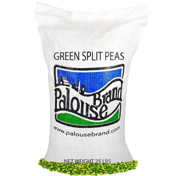 Split Peas | Green | 25 LBS | Family Farmed in Washington State | Non-GMO Project Verified | Non-Irradiated | Kosher Parve | Field Traced | High in Protein