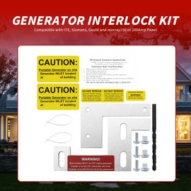 Generator Electrical Interlock Kit 1 1/4 Inch Spacing Between Main Circuit Breaker and Generator Circuit Breaker Replacement for ITE, Siemens, Gould and Murray 150 or 200Amp Panel