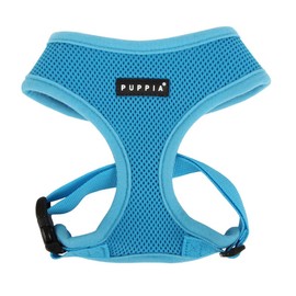 Puppia Soft Dog Harness No Choke Over-The-Head Triple Layered Breathable Mesh Adjustable Chest Belt and Quick-Release Buckle