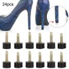 24 Pcs Heel Caps Studs Tips High Heel Cap Repair