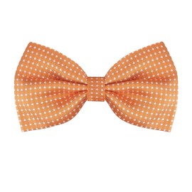 Allegra K One-Touch Bowtie, Polka Dot Pattern, Adult, Formal Bowtie, Party, Graduation, Business, orange