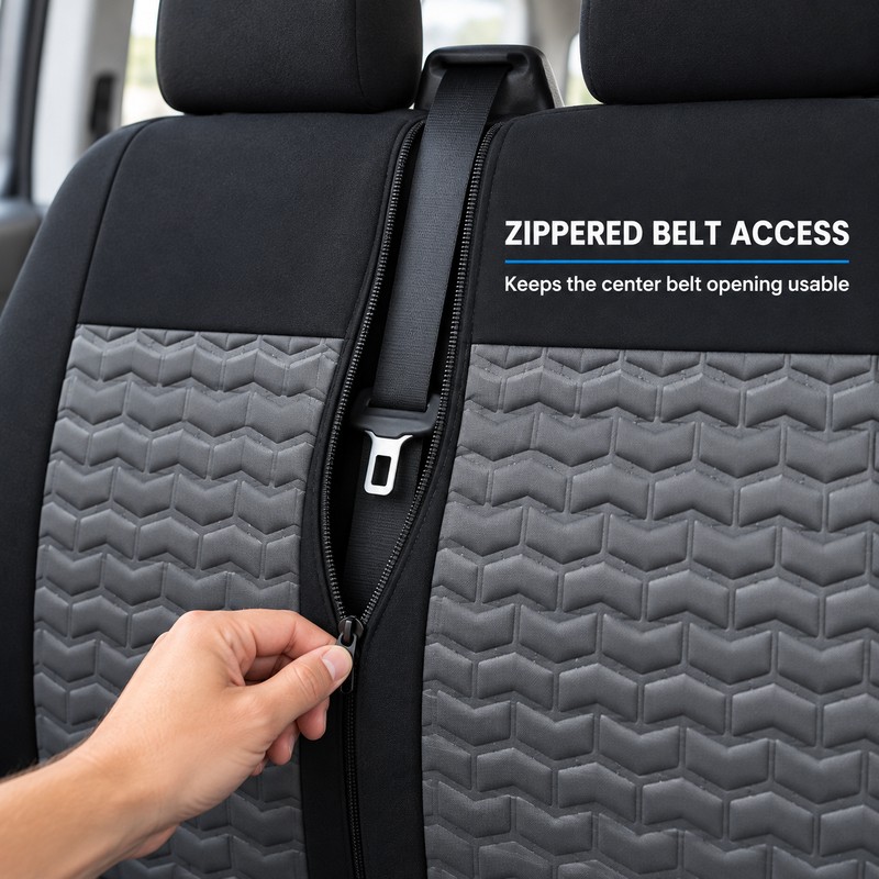 2+1 Universal Van Front Seat Covers for Single Driver &