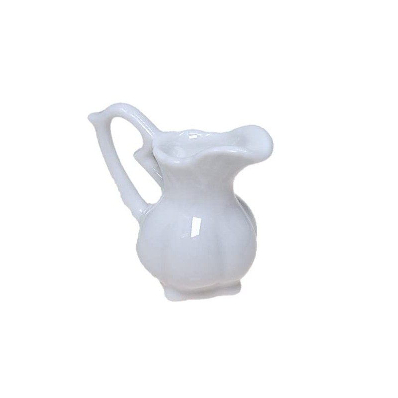 ACSWEBSHOP 5pcs Milk Pitcher Creamer White Commercial Cafe Tableware Afternoon