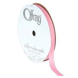 Berwick Offray 3/8" Grosgrain Ribbon, Pink, 20 Yards