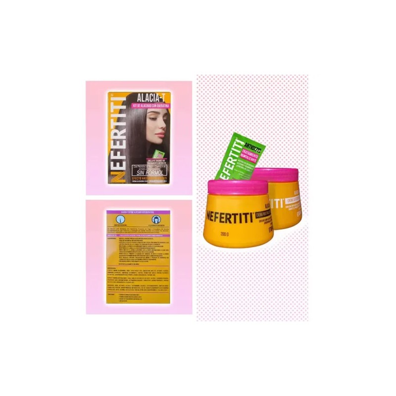 Kit De Alaciado En Crema Con Queratina Alacia-t Nefertiti