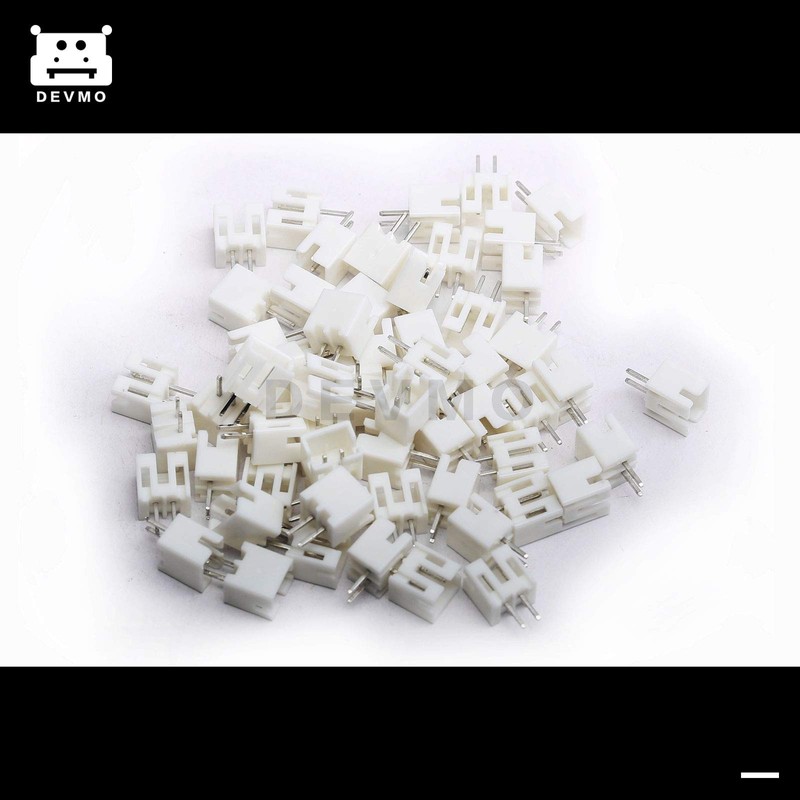 DEVMO 100 Sets Mini Micro JST 2.0 PH 2-Pin Connector