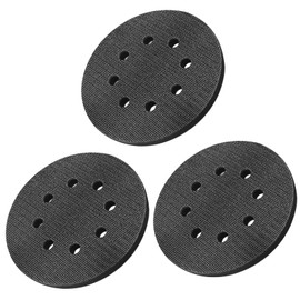 SI FANG 125mm Soft Sponge Interface Pad 8 Holes Foam Sanding Pads for 5 Inch Dust Free Random Orbital Sander, Impact Resistant Noise Reduction Cushion Hook and Loop Buffing Pad (3Pcs)