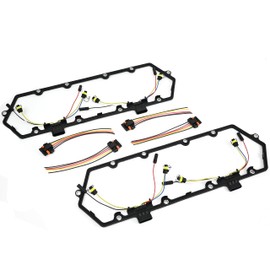 Michigan Motorsports 7.3 Powerstroke Valve Cover Gasket with Injector Glow Plug Harness Fits 1994-1997 Diesel Ford 7.3 F250 F350 Econoline Superduty