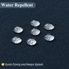 Naturoom Navy Blue Shower Curtain for Bathroom, Linen Textured Weighted