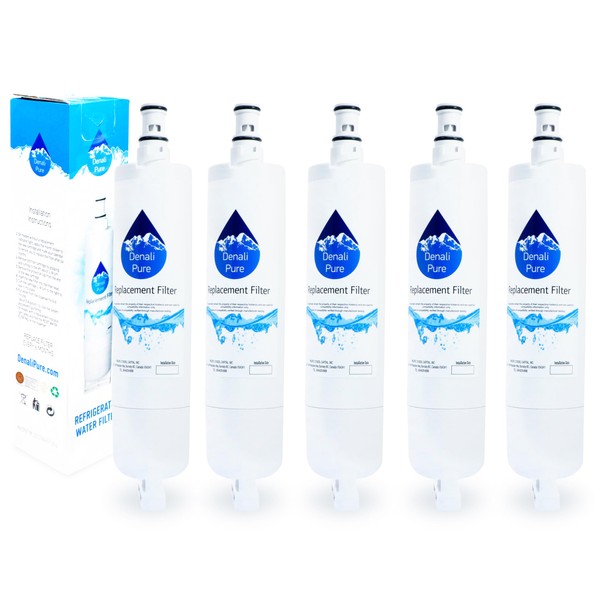 5-Pack Replacement for Whirlpool GS5SHAXNL Refrigerator Water Filter - Compatible