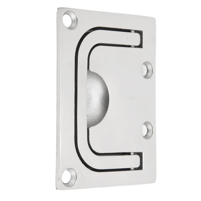 76mm Flush Pull Handle Square 316 Stainless Steel Polishing Lifting
