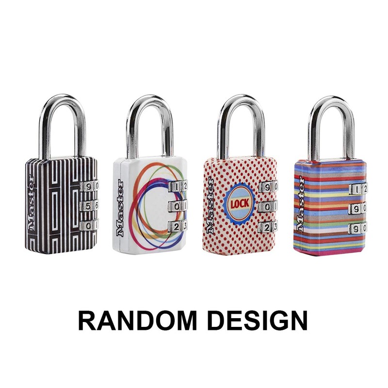 Master Lock Combination Lock - 30mm Combo Lock with Striped