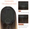 AL064E Ponytail Extension with Drawstring Ombre Blonde Long Straight Ponytail