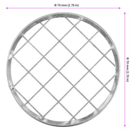 JEUIHAU 30 PCS Metal Frog Lid Inserts, Round Mason Jar Flower Frog, Mason Jar Lid Inserts Mason Jar Flower Grid for Flower Arrangements, Kitchen Wares, Small Brushes, 2.75 Inches