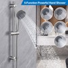 BANGPU Shower Slide Bar with Handheld Shower Head Combo 5-Function