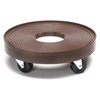 DeVault Enterprises DEV3015E 12 Inch Plant Dolly with Hole Espresso