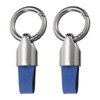 HARFINGTON 2pcs Car Key Chain Ring Clip 3.1" x 1.4"