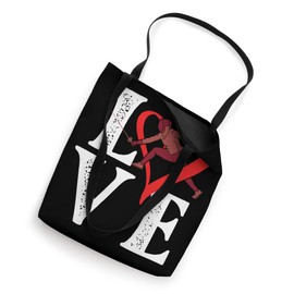 Love Fencing Heart Fencer Épée Long Sword Saber Rapier Tote Bag