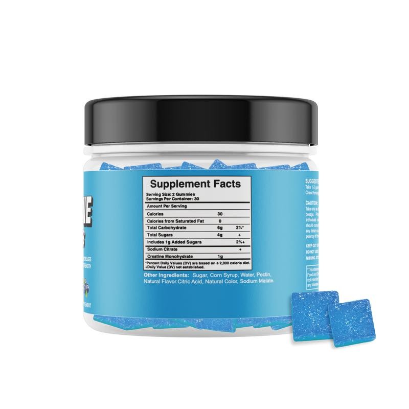 SUNNYDAILY Creatine Gummies - 5g Creatine Monohydrate Per Serving Increase