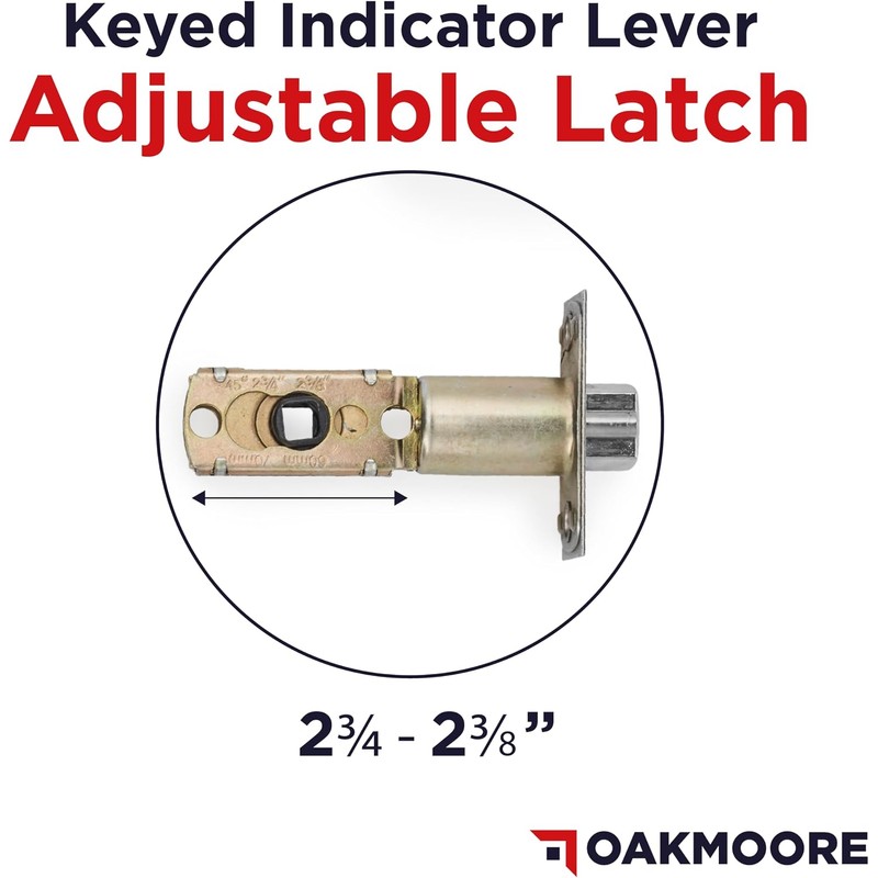 OAKMOORE Keyed Entry Commercial Door Handle | Heavy Duty Commercial