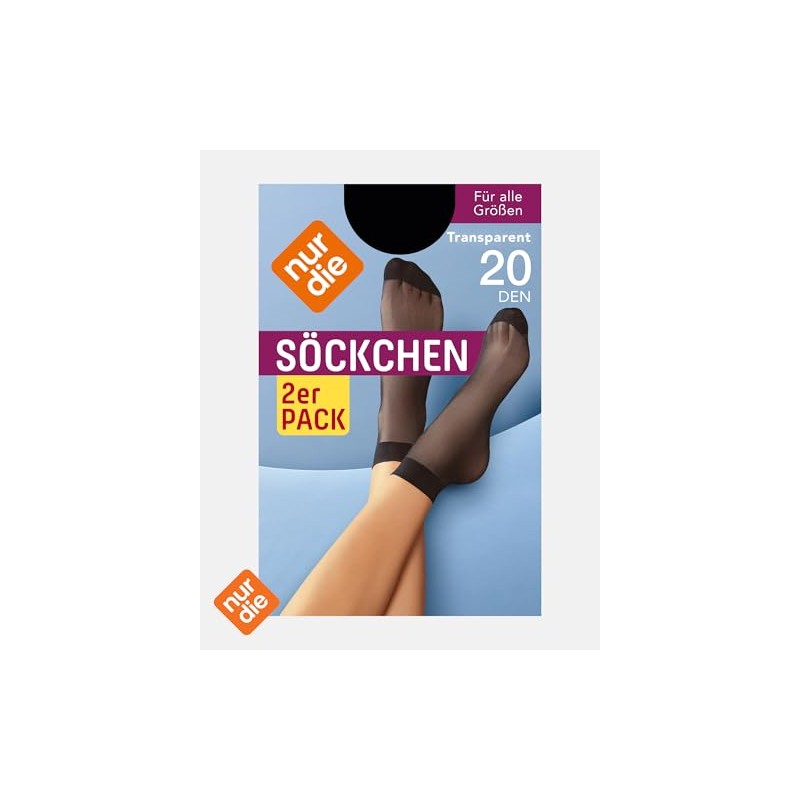 Nur Die Women's 621702 Socks 20 DEN Black (schwarz) One