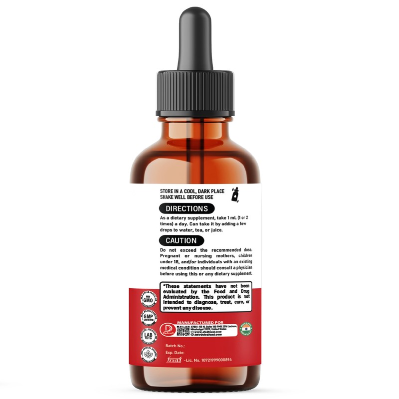 DEDICAD 12in1 Wormwood Liquid Drops Added Black Walnut, Whole Cloves
