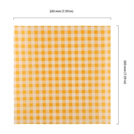 HOIGON 1000 Pcs 7 x 7 Inch Wax Paper Sheets, Greaseproof Parchment Sheets Deli Paper Wrappers, Yellow and Purple Checkered Food Basket Liners for Sandwich Hamburger Bread