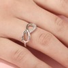 Jeulia Sterling Silver Infinity Engagement Ring for Women Wrap Ring